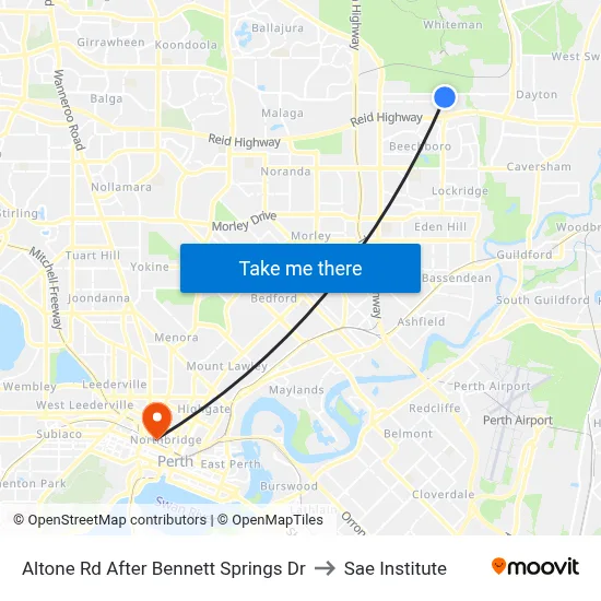 Altone Rd After Bennett Springs Dr to Sae Institute map