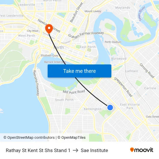 Rathay St Kent St Shs Stand 1 to Sae Institute map