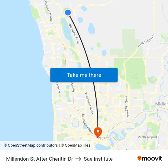 Millendon St After Cheritin Dr to Sae Institute map