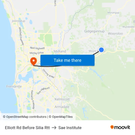 Elliott Rd Before Silia Rtt to Sae Institute map