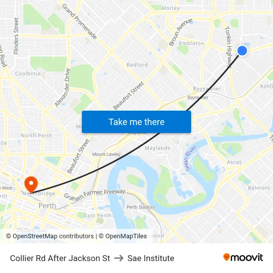 Collier Rd After Jackson St to Sae Institute map