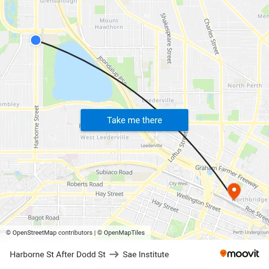 Harborne St After Dodd St to Sae Institute map