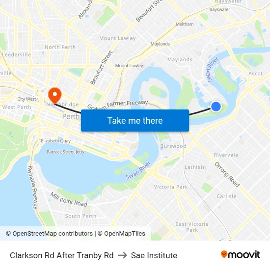 Clarkson Rd After Tranby Rd to Sae Institute map