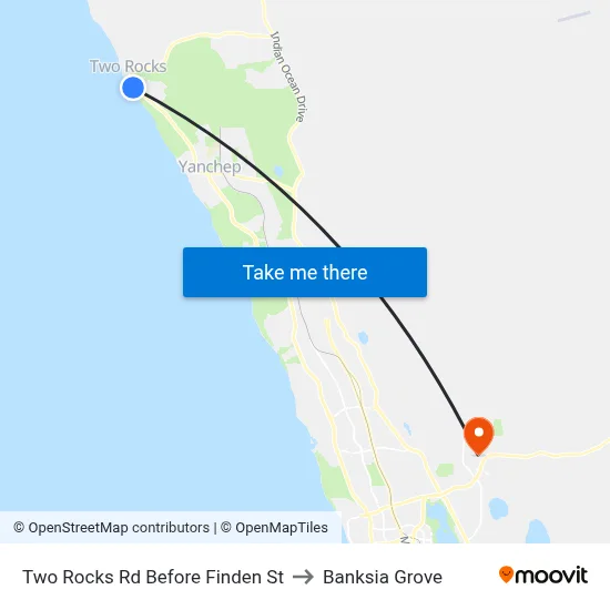 Two Rocks Rd Before Finden St to Banksia Grove map