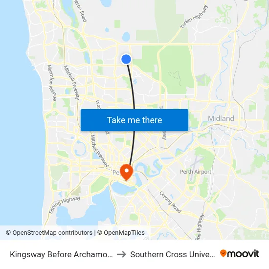 Kingsway   Before Archamore St to Southern Cross University map