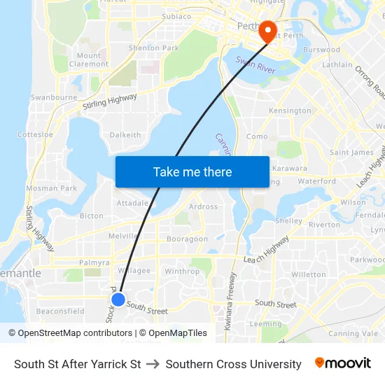 South St After Yarrick St to Southern Cross University map
