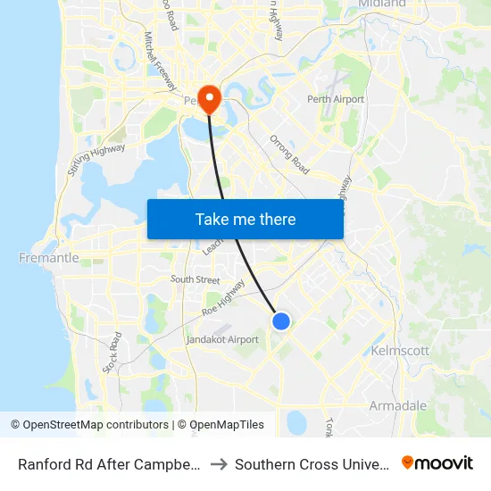 Ranford Rd After Campbell Rd to Southern Cross University map