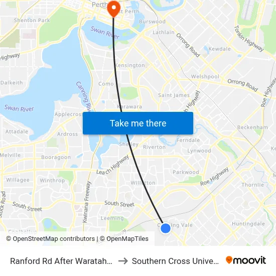 Ranford Rd After Waratah Bvd to Southern Cross University map