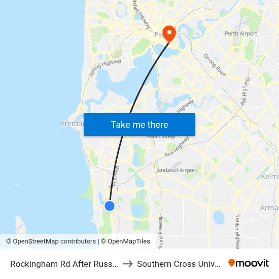 Rockingham Rd After Russell Rd to Southern Cross University map