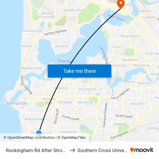 Rockingham Rd After Strode Av to Southern Cross University map