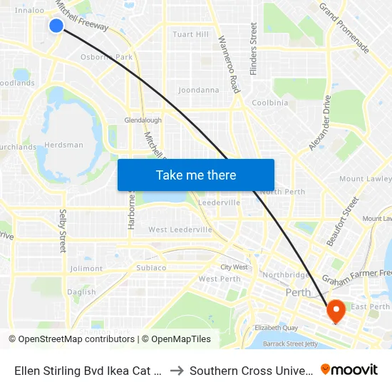 Ellen Stirling Bvd Ikea Cat Id 38 to Southern Cross University map