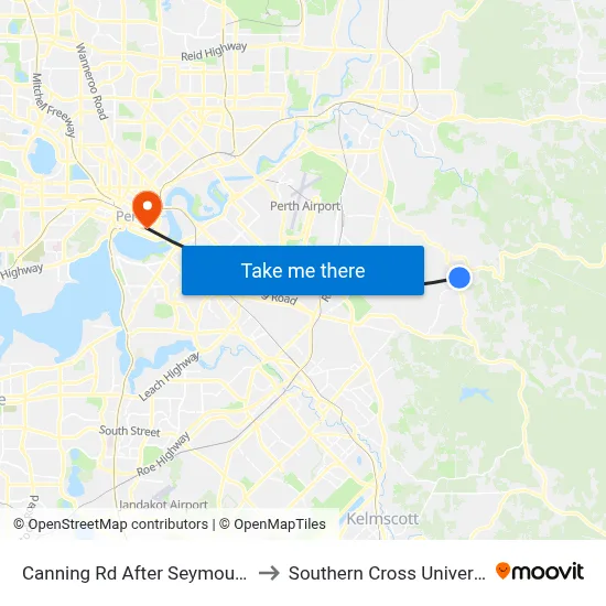 Canning Rd After Seymour Rd to Southern Cross University map
