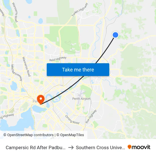 Campersic Rd After Padbury Av to Southern Cross University map