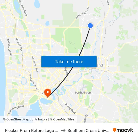 Flecker Prom Before Lago Prom to Southern Cross University map