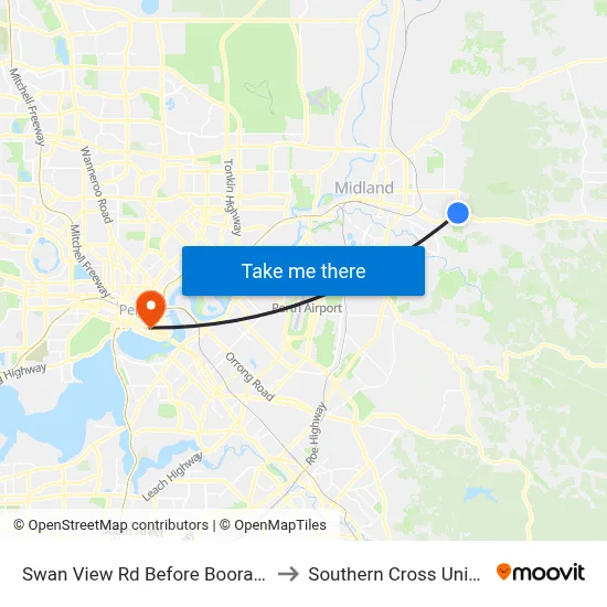 Swan View Rd Before Boorabilla Wy to Southern Cross University map
