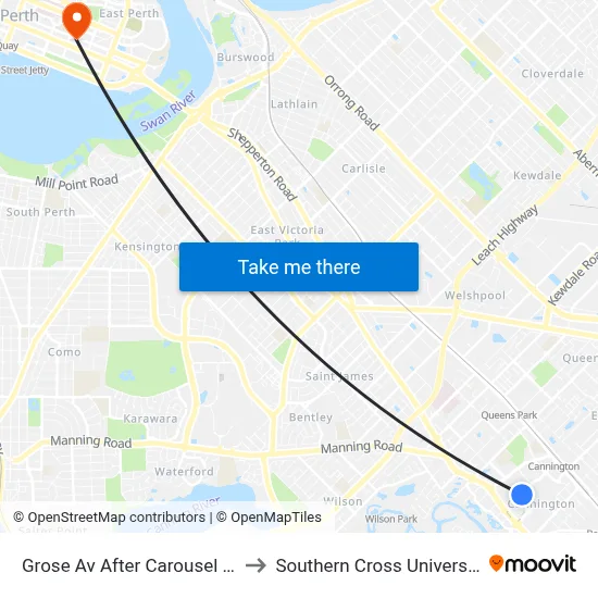 Grose Av After Carousel Rd to Southern Cross University map