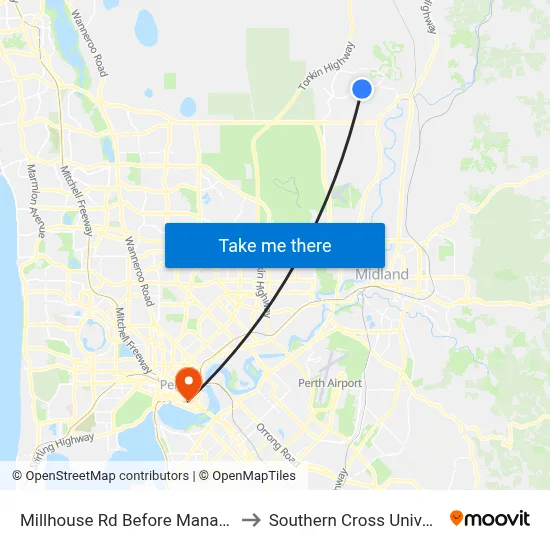 Millhouse Rd Before Mana Lane to Southern Cross University map