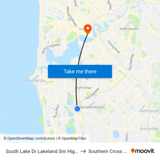 South Lake Dr Lakeland Snr High Sch - Stand 1 to Southern Cross University map