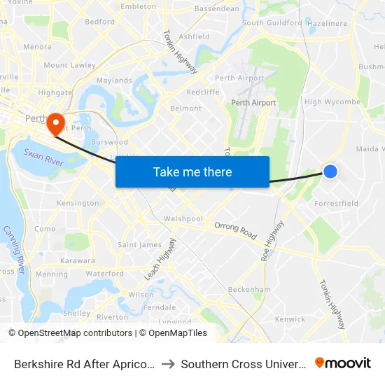 Berkshire Rd After Apricot St to Southern Cross University map