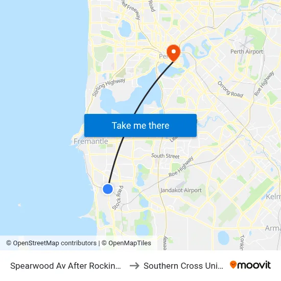 Spearwood Av After Rockingham Rd to Southern Cross University map