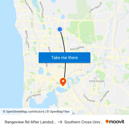 Rangeview Rd After Landsdale Rd to Southern Cross University map