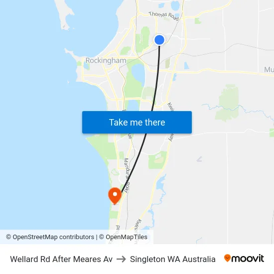 Wellard Rd After Meares Av to Singleton WA Australia map