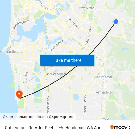 Cotherstone Rd After Peet Rd to Henderson WA Australia map