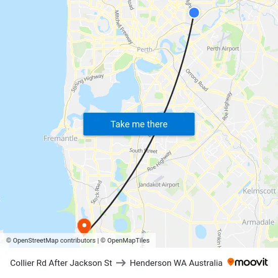 Collier Rd After Jackson St to Henderson WA Australia map