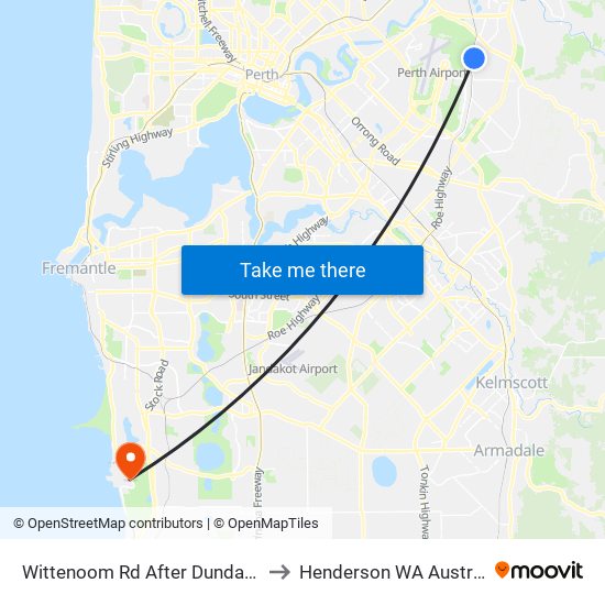 Wittenoom Rd After Dundas Rd to Henderson WA Australia map