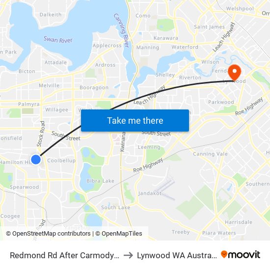 Redmond Rd After Carmody St to Lynwood WA Australia map
