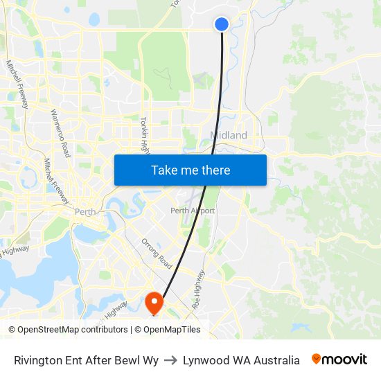 Rivington Ent After Bewl Wy to Lynwood WA Australia map