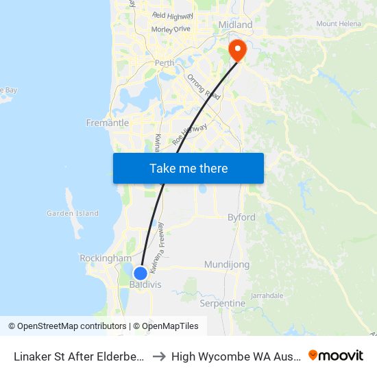 Linaker St After Elderberry Dr to High Wycombe WA Australia map