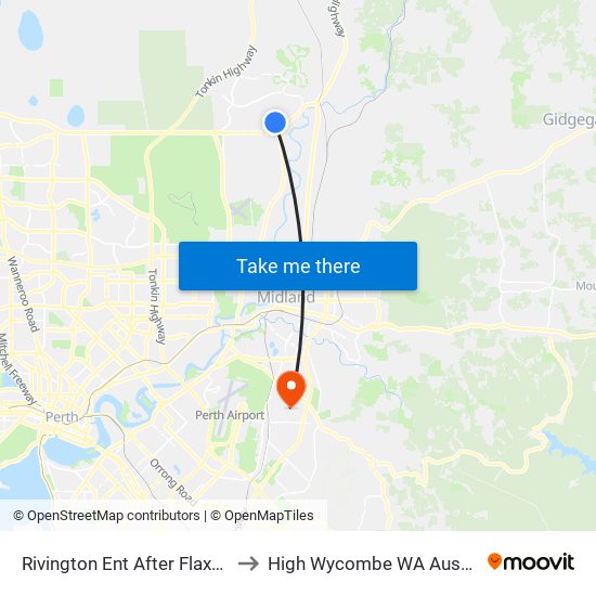 Rivington Ent After Flaxen St to High Wycombe WA Australia map