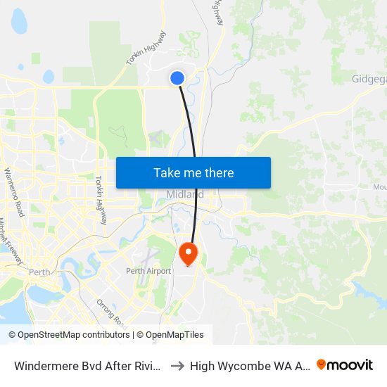 Windermere Bvd After Rivington Ent to High Wycombe WA Australia map