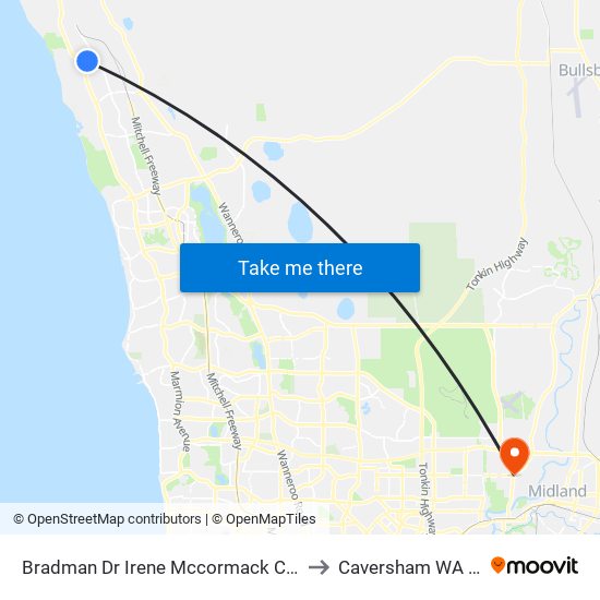 Bradman Dr Irene Mccormack Cath Coll Stand 2 to Caversham WA Australia map