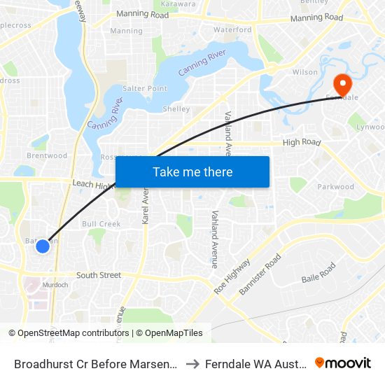 Broadhurst Cr Before Marsengo Rd to Ferndale WA Australia map