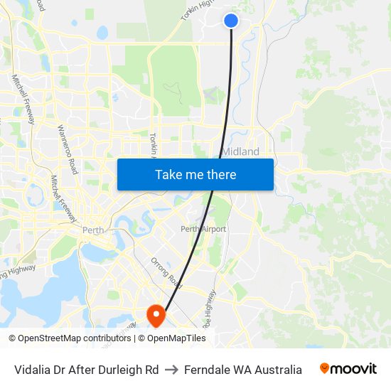 Vidalia Dr After Durleigh Rd to Ferndale WA Australia map