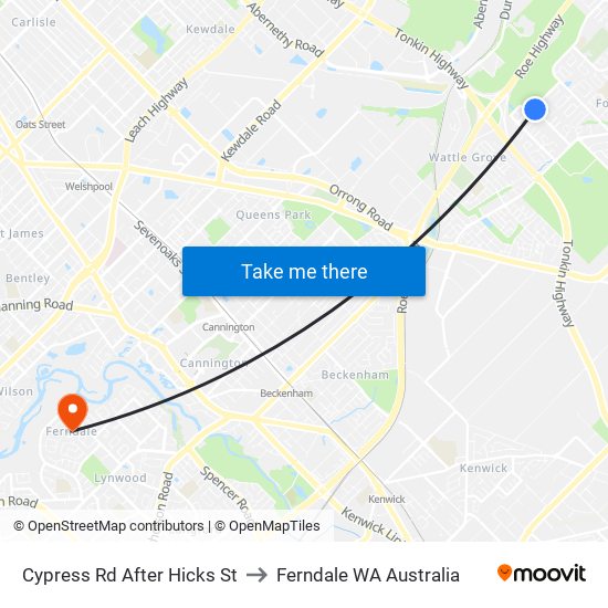 Cypress Rd After Hicks St to Ferndale WA Australia map