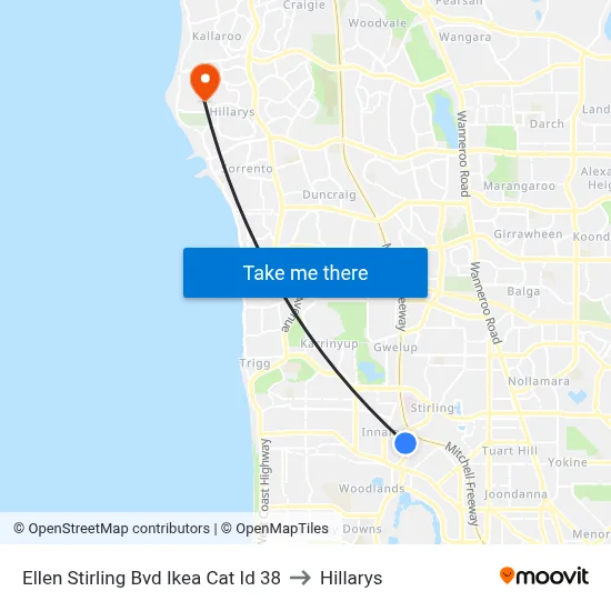 Ellen Stirling Bvd Ikea Cat Id 38 to Hillarys map
