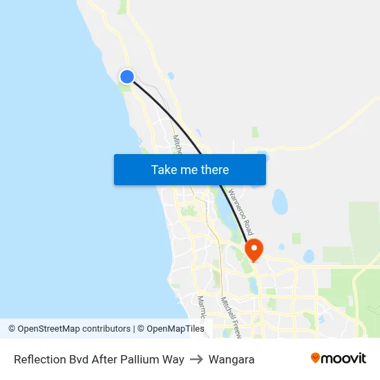 Reflection Bvd After Pallium Way to Wangara map