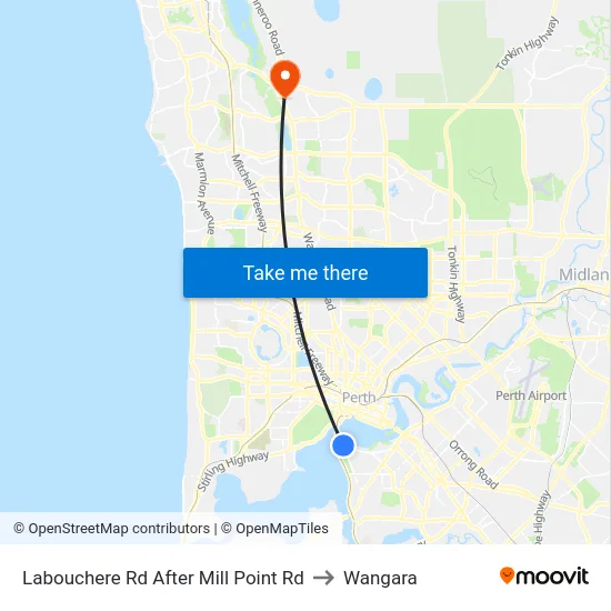 Labouchere Rd After Mill Point Rd to Wangara map