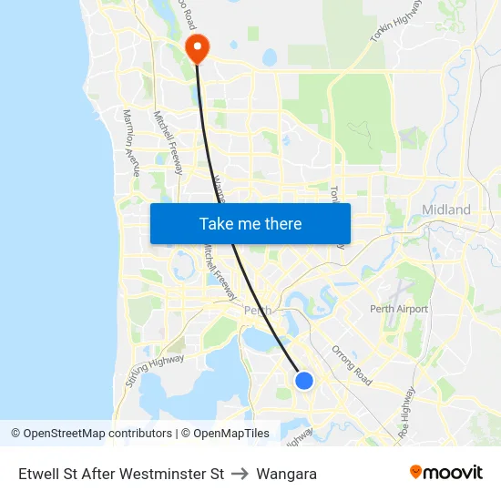 Etwell St After Westminster St to Wangara map