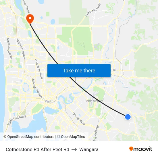 Cotherstone Rd After Peet Rd to Wangara map