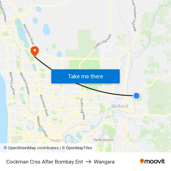 Cockman Crss After Bombay Ent to Wangara map