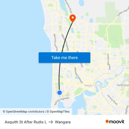 Asquith St After Rudis L to Wangara map