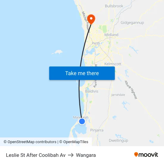 Leslie St After Coolibah Av to Wangara map