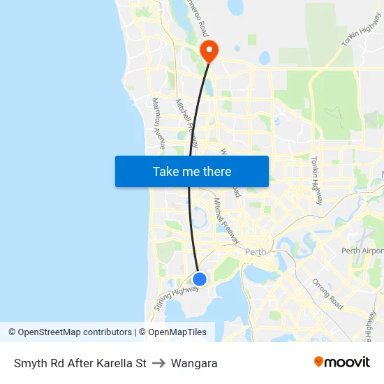 Smyth Rd After Karella St to Wangara map