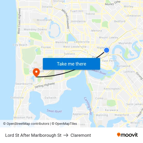 Lord St After Marlborough St to Claremont map