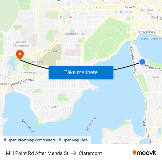 Mill Point Rd After Mends St to Claremont map