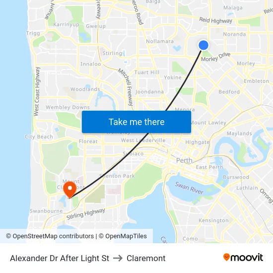 Alexander Dr After Light St to Claremont map